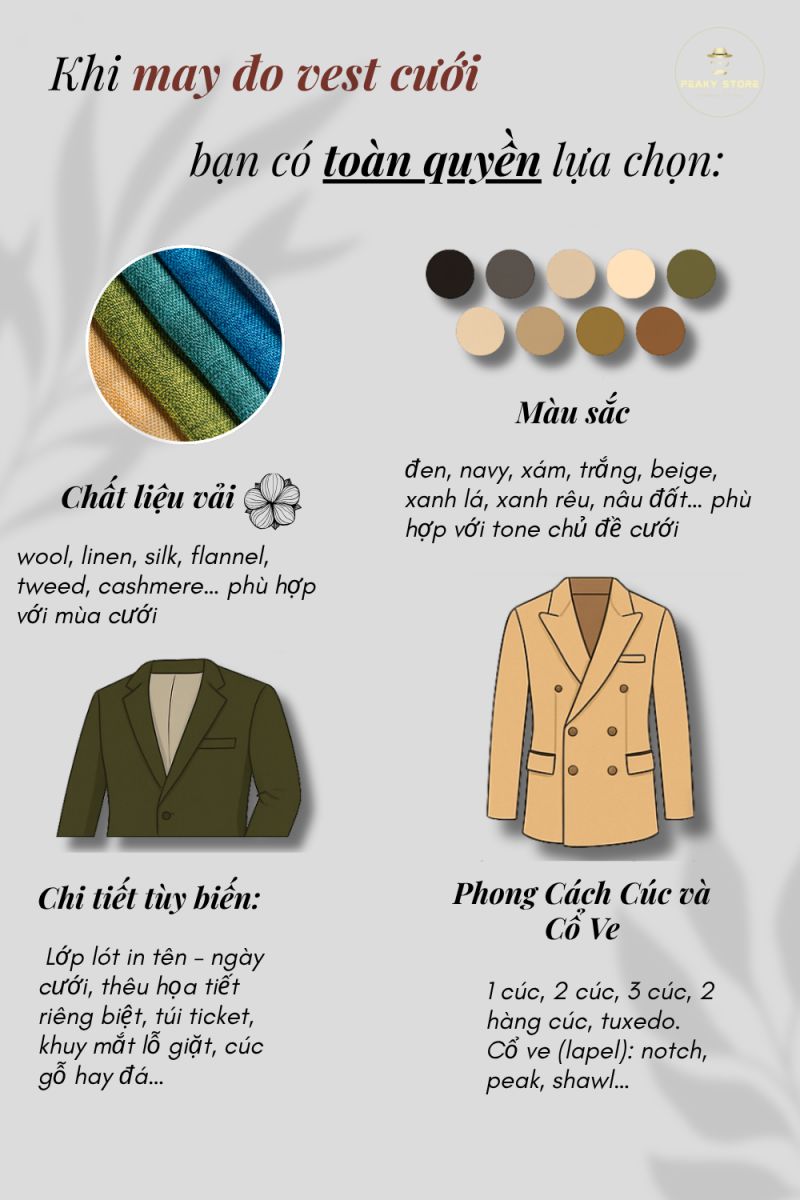 Tại sao nên may đo vest cưới thay vì mua sẵn?